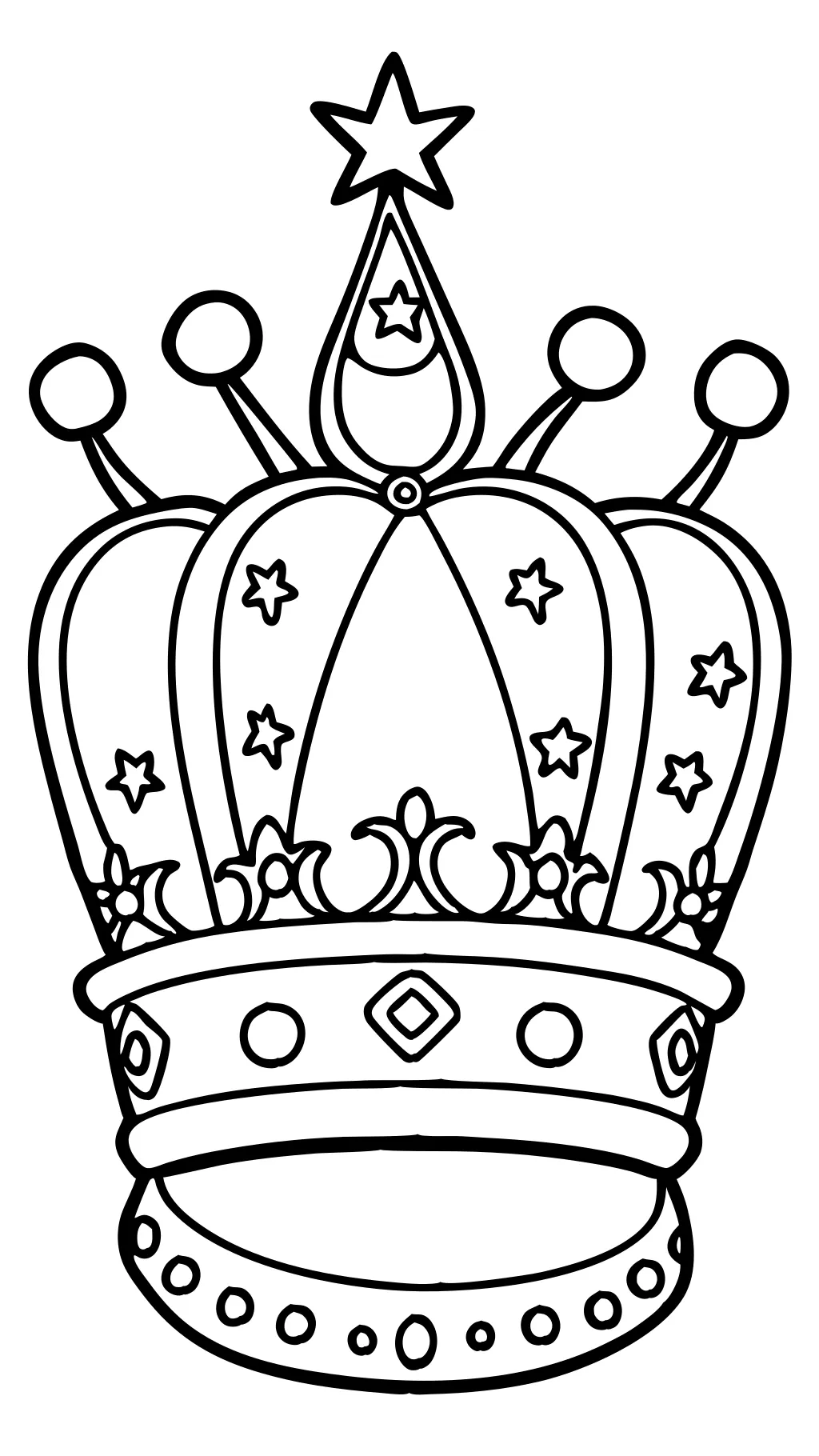 crown coloring pages printable